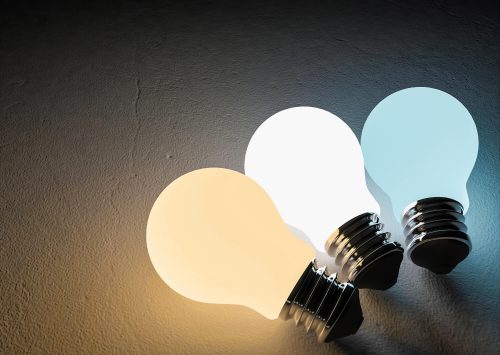 bulb with different color temperature